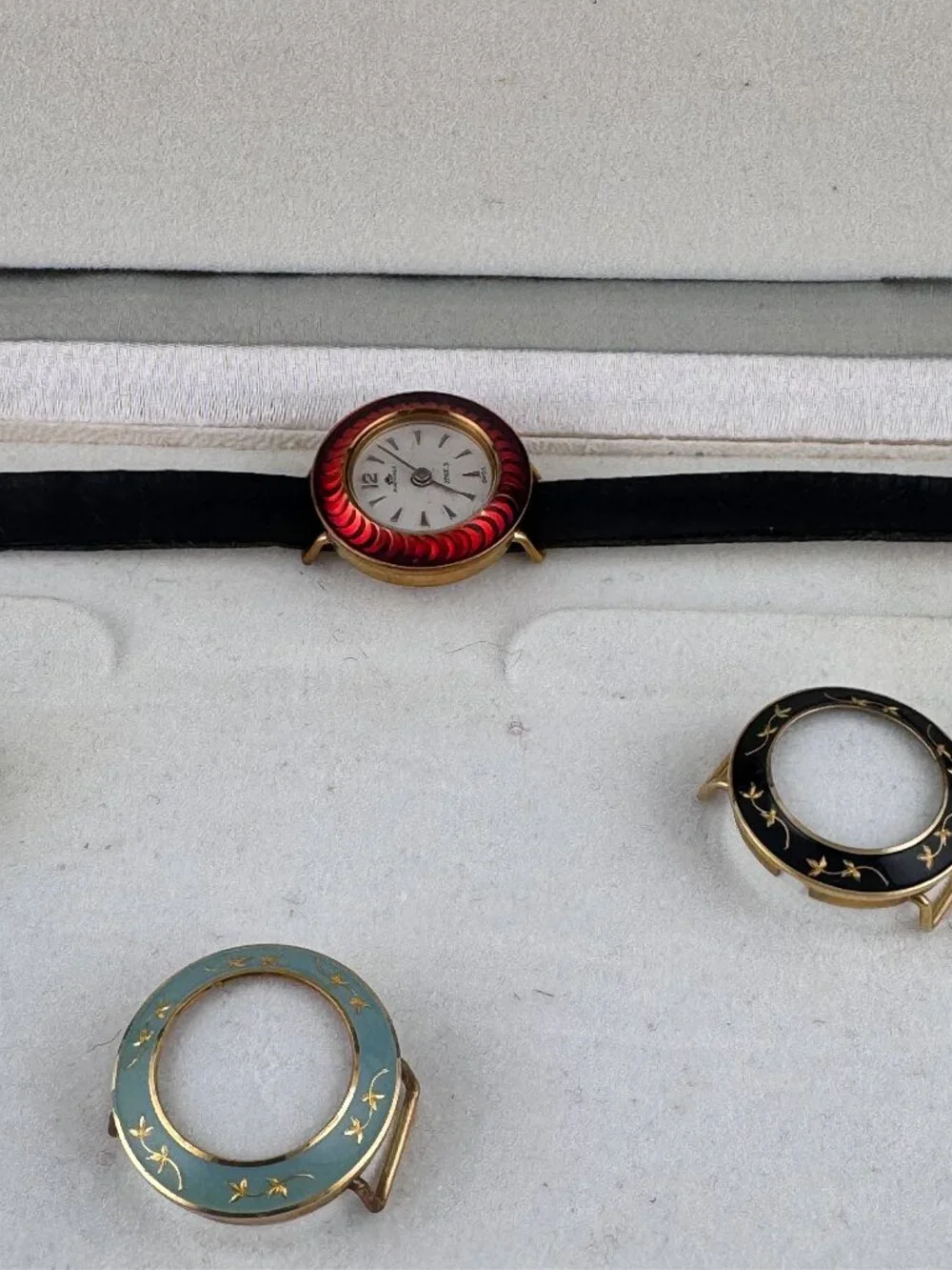Vintage Swiss Bucherer Interchangeable Windup Ladies Watch Set